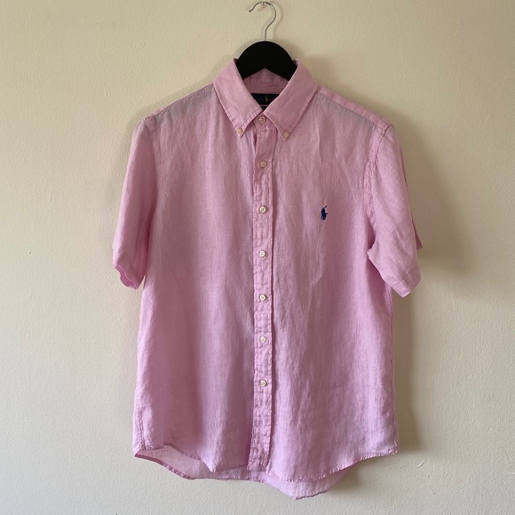 Ralph Lauren Other - Polo Ralph Lauren Pink Linen Shirt